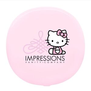 Hello Kitty NIB "The Swirl" LED Compact Mirror by Impressions Vanity